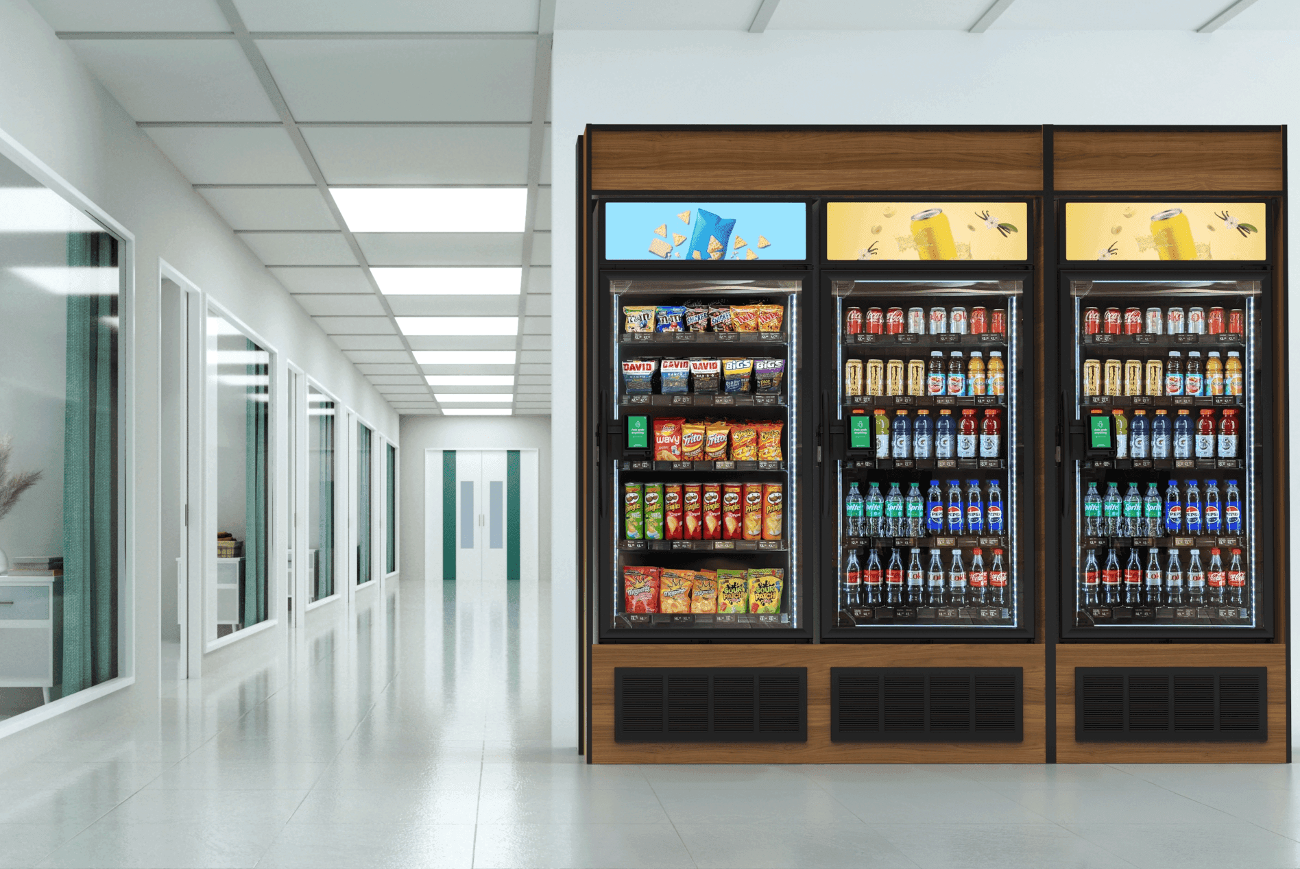 Modern office space with desks and chairs